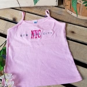 5/$15   NYC large pink tank top 280